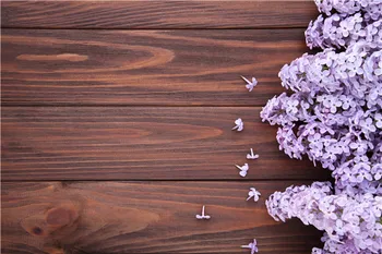 

SHENGYONGBAO Vinyl Custom Photography Backdrops Props Flower and Wood planks theme Photo Studio Background 20027-12