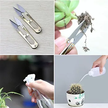 

15pcs Portable Mini Garden Digging Pruning Succulent Plants Tool Set Transplanting Bonsai Indoor Gift Watering Loosening Soil