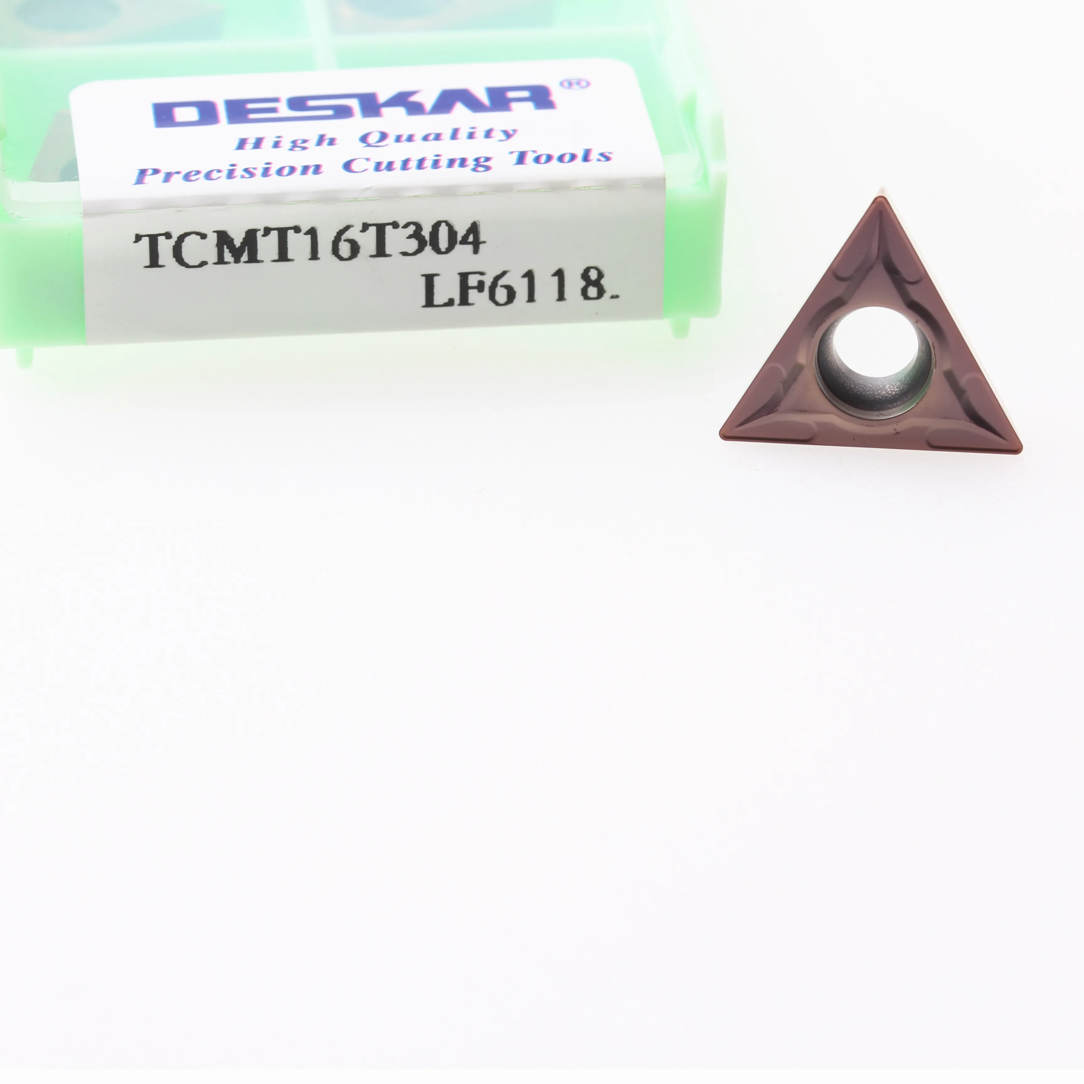 

10 шт. DESKAR TCMT16T304 TCMT16T308 LF6118 токарный Карбид вставки токарные инструменты лезвия из твердого сплава для обработки нержавеющей стали