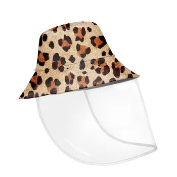 

Fashion Leopard Bucket Hat Women/Girls Summer Protective Face Shield Cover Hats For Outdoor Beach Sun Kapelusz Rybacki Fisherman