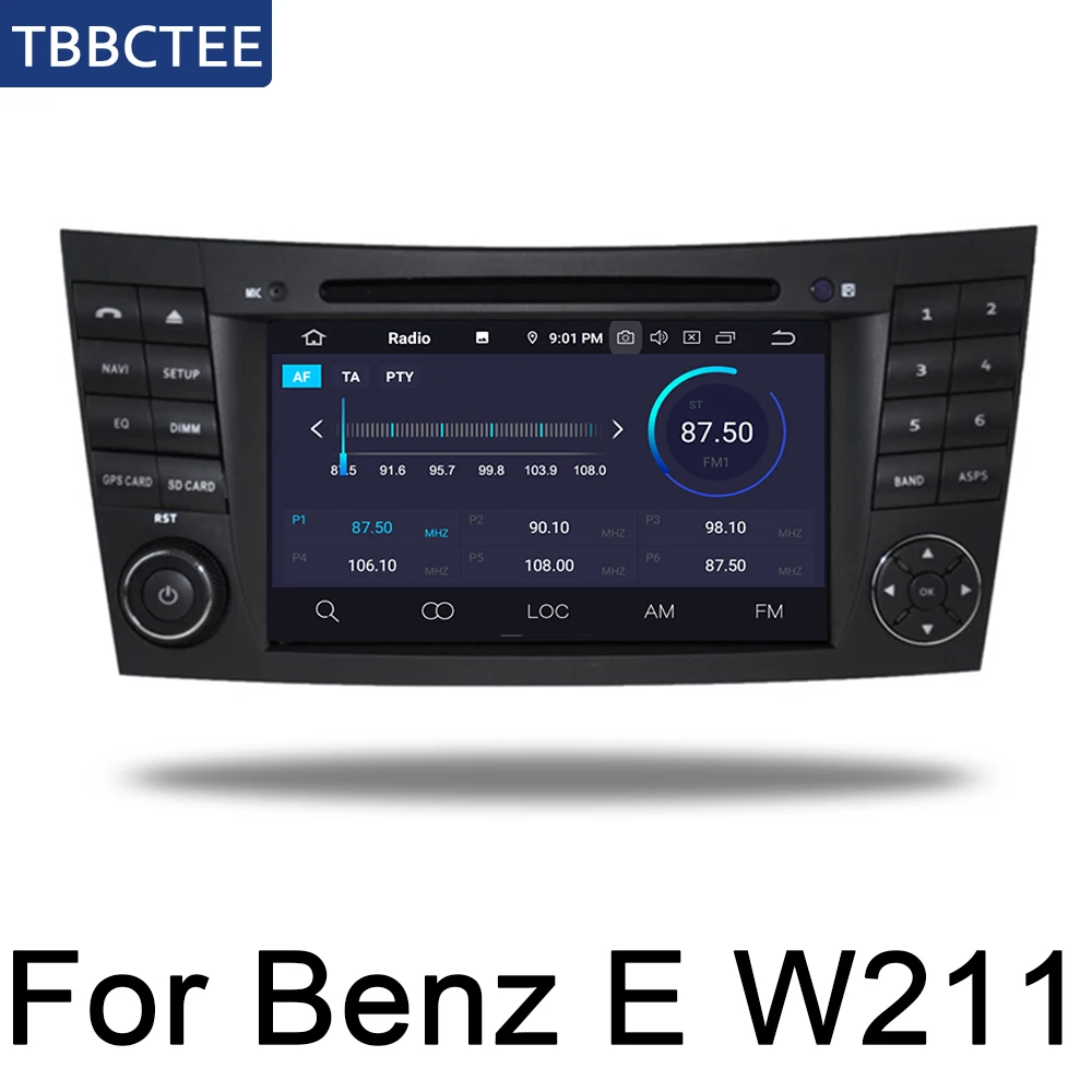 Для Mercedes Benz E Class W211 2002~ 2009 NTG Автомобильный мультимедийный плеер Android Радио DVD gps 8 ядер 4 ГБ 32 ГБ Bluetooth