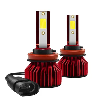 

Hot Selling 2pcs Car Led Light H8/h9/h11 100w 10000lm Cob Led Car Headlights 70% Energy Saving Waterproof Full Aluminum#LR1
