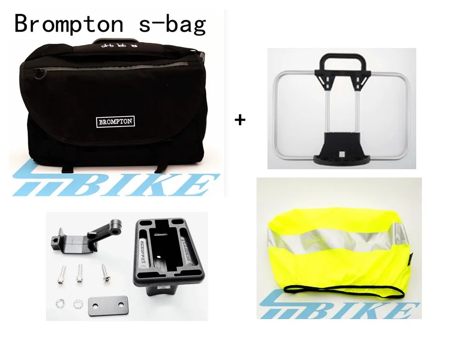 ACEOFFIX велосипедная корзина сумка для Brompton овощная корзина DuPont водонепроницаемая ткань S сумка для Brompton сумка - Цвет: total