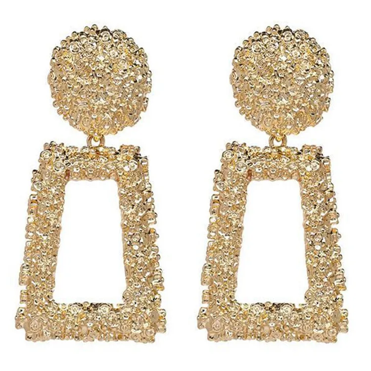 

CE306 New Arrival Oval Circle Ceramic Dangle Drop Earring Double Circle Fashion Women Earrings