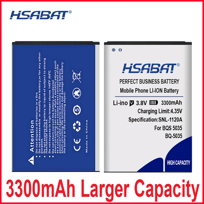 HSABAT 0 цикла 3300 мА/ч, Батарея для BQ BQS 5035 BQ-5035 бархата