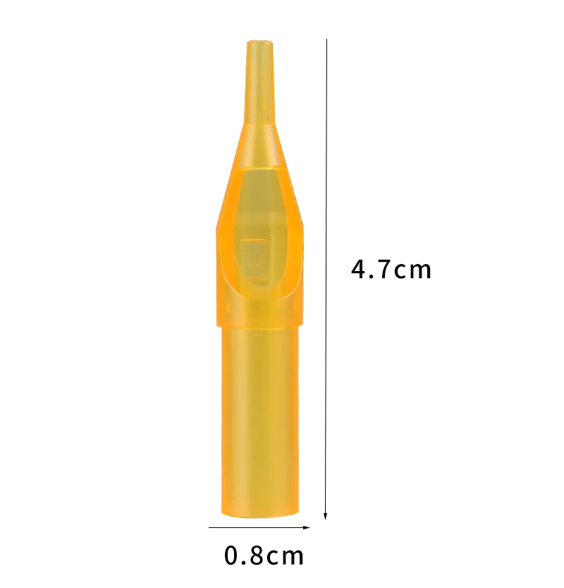 Одноразовые стерильные пластиковые наконечники для татуировки круглые 50 шт предварительно стерилизованная Золотая Акула одноразовая насадка иглы-наконечники поставка
