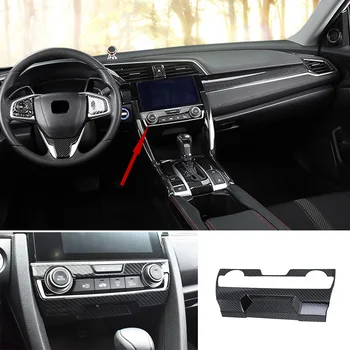 

1pc Decoration Trim For Honda Civic 10th 2016-2020 Central AC Switch Trim