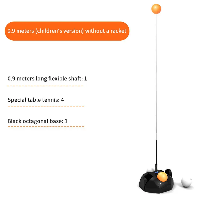 Elastic soft shaft table tennis trainer decompression exercise indoor use table tennis children rebound table tennis arranger - Цвет: 0.9m