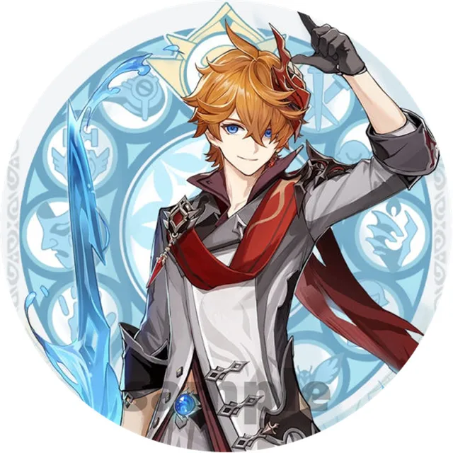 Free Shipping 58mm Online Game Genshin Impact Brooch Pin Cosplay Badge Accessories For Clothes Backpack Decoration gift 4