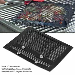 Антипригарный сетчатый мешок сетка для барбекю коврик антипригарный сетчатый гриль мешок устройство для готовки на открытом воздухе