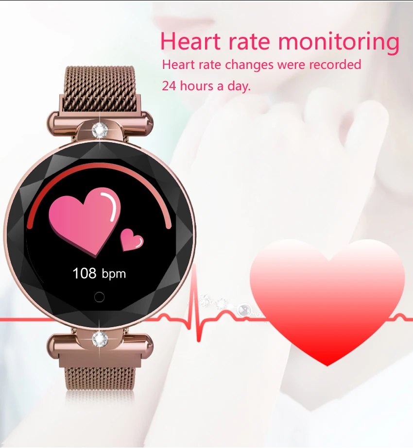 MAFAM S886, модные женские Смарт-часы, часы для измерения артериального давления, умный браслет, браслет для здоровья, браслет для сна, фитнес-браслет, часы-трекер