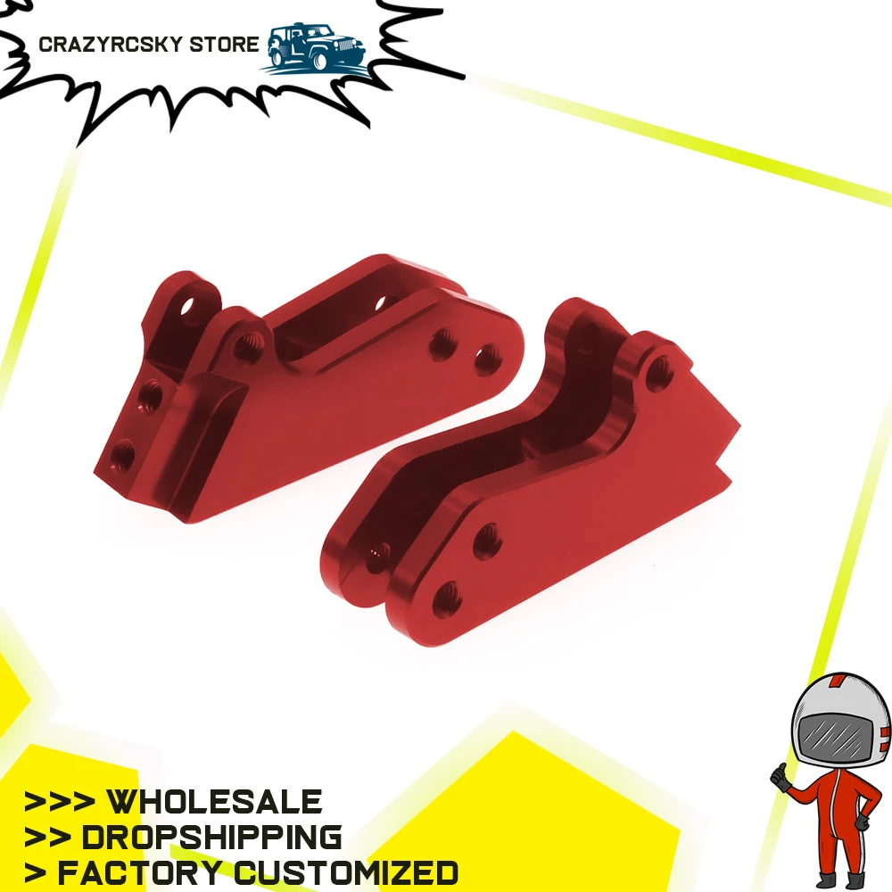 Supporto Anteriore In Lega Lavorata 2 Pezzi Per Asta Di Supporto Ammortizzatore Posteriore Per Rc Hobby Model Car 1-10 Vrx Octane Cima Ksaurftx Aggior