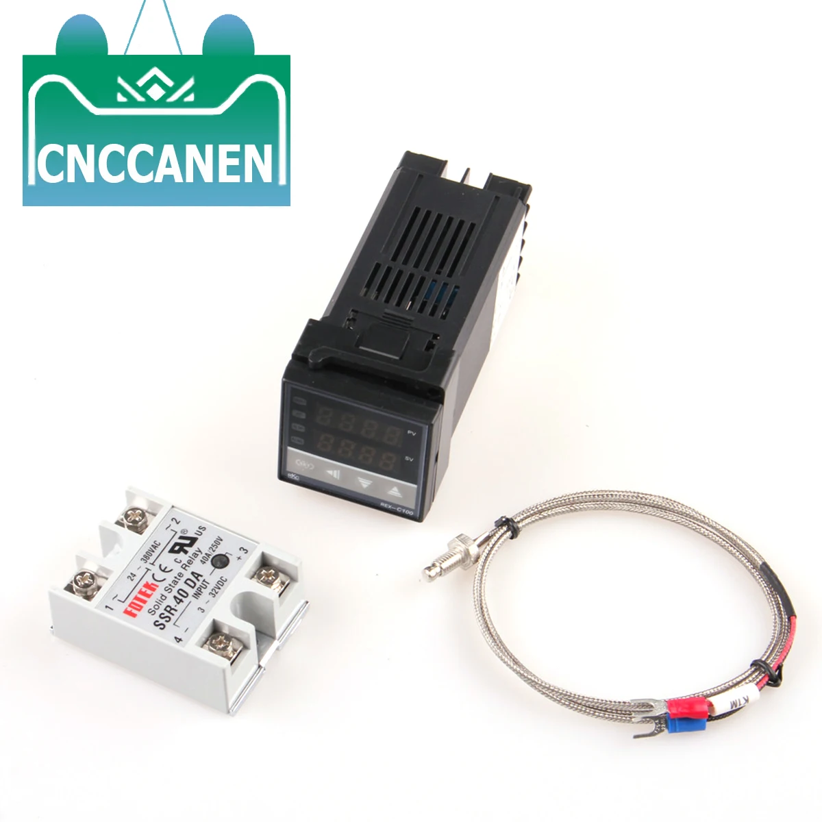 PID термостат Температура контроллер REX-C100/400/700/900 + SSR-40 DA K регулятор температуры с