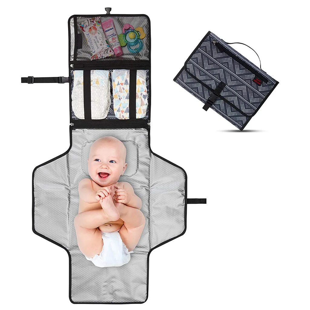 3 в 1 новорожденных складной водонепроницаемый детский подгузник чехол Пеленальный Коврик для путешествий многофункциональная переносная Простынка сумка пеленальный коврик# g4
