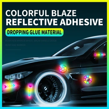 

Car Reflective Strip Anti-collision Warning Stickers Safety Mark Side Scratch-proof Door Bumper Threshold Inner Bow Stickers