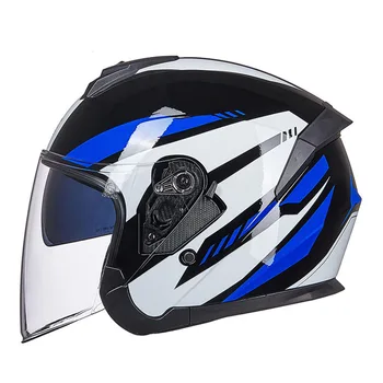 

New Motorcycle Helmet Moto Helmet Breath Scooter Half Face Biker Motorbik Helmet with Removeable Linner for Men Women