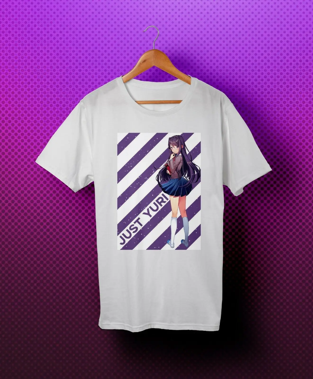 

Doki Doki Just Yuri Youtube Literature Club Game White Tee Funny T-Shirt Rl90 Cool Casual Pride T Shirt Men Unisex Fashion