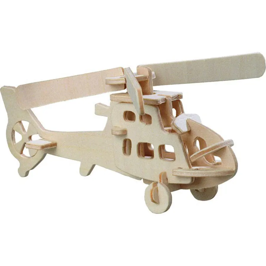 

Military series Building Blocks 3D Wooden Fighter Model Brick Educational Toy For Children Birthday Gift