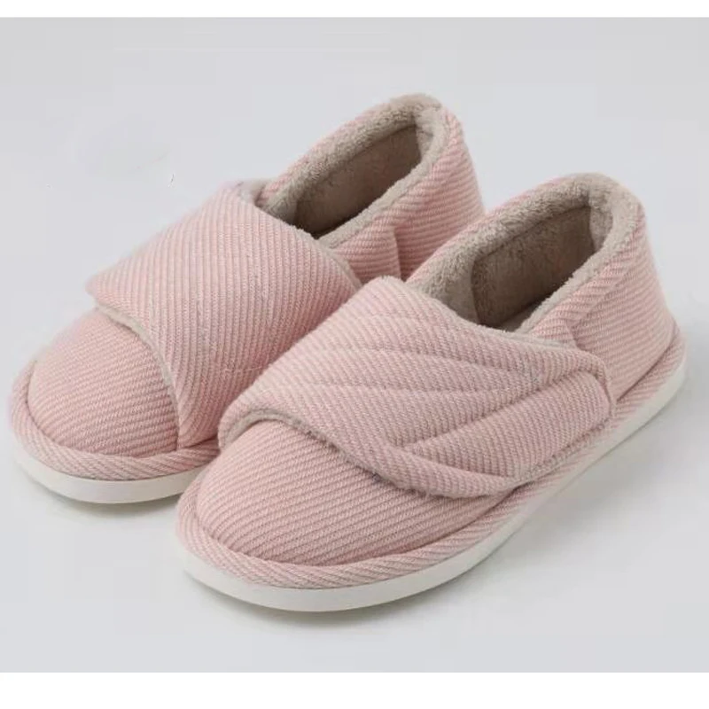 Cotton Knit Slippers Ladies' Terry Lining Loafer Lightweights Espadrille House Shoes Adjustable Size Autumn Four Season | Обувь