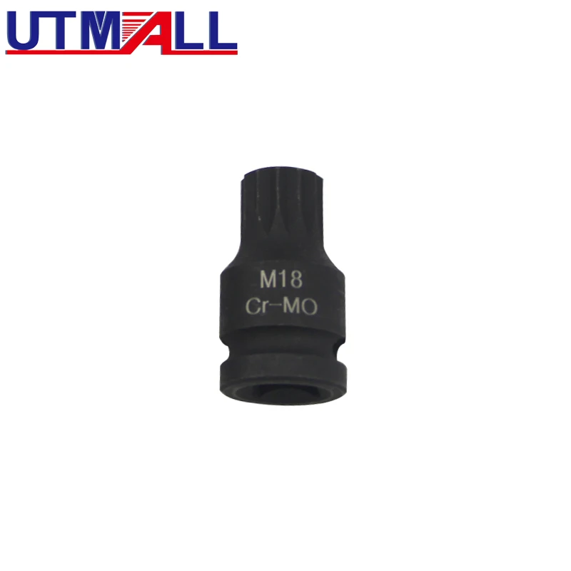 

1/2" DR. M18 Spline Socket Bit Wrench Tool CR-MO 42MM Length