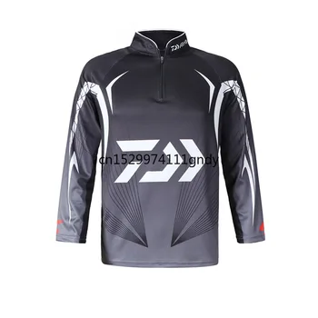 

2020 new DaIwa stand-up fishing sun protection anti-mite clothing quick-drying cool fashion clothing hiking shirt