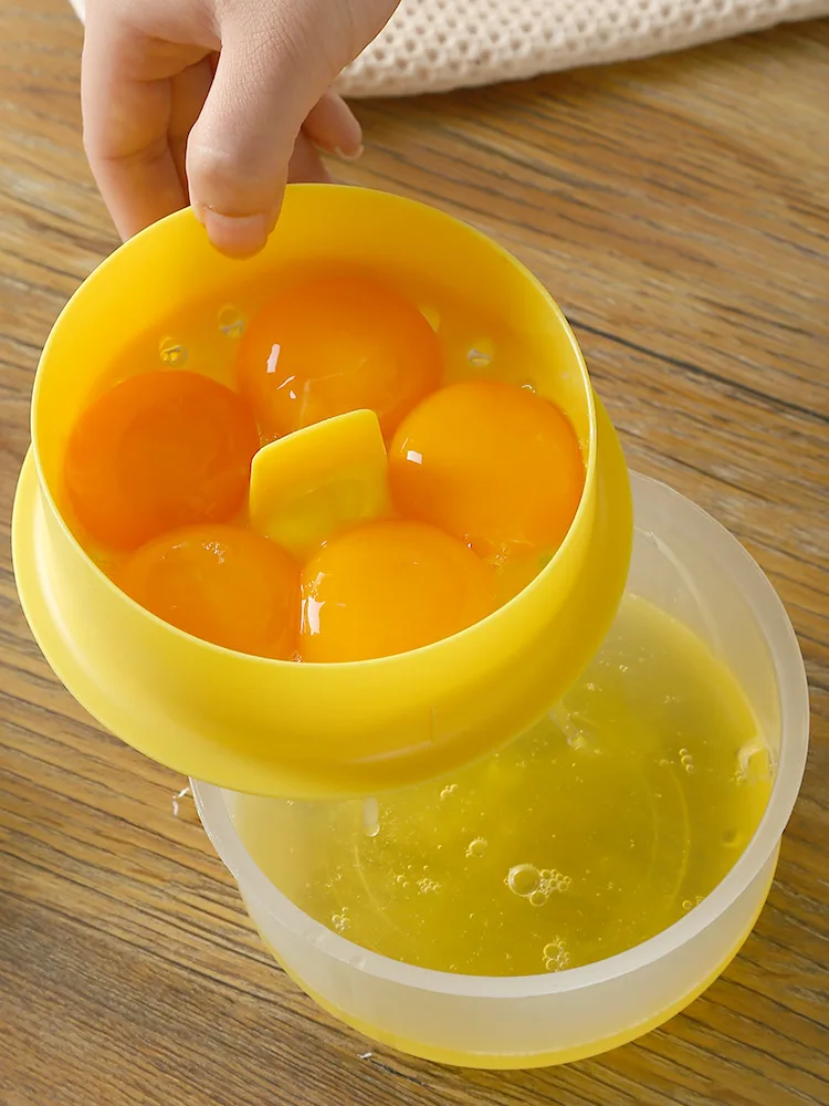 Creative Home Kitchen Baking Egg Divider Baking Tools With Storage Box Egg Yolk Protein Automatic Filter Egg Liquid
