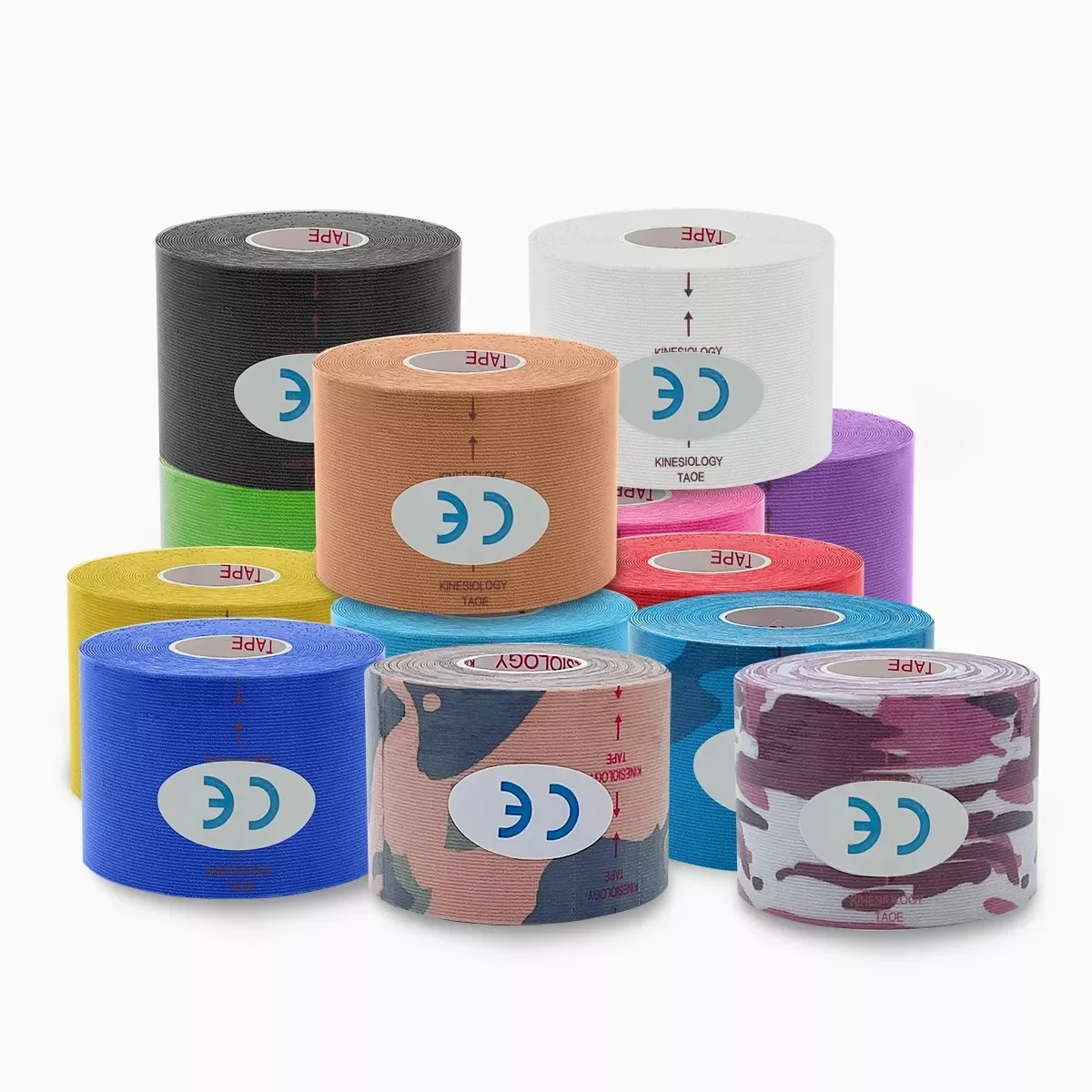 Sports Tape Kinesiology Tape Medical Sticker 5 Size Kinesiology Tape Muscle Bandage Sports Cotton Elastic Adhesive Strain Injury Tape Knee Muscle Pain Relief Stickers 4.8