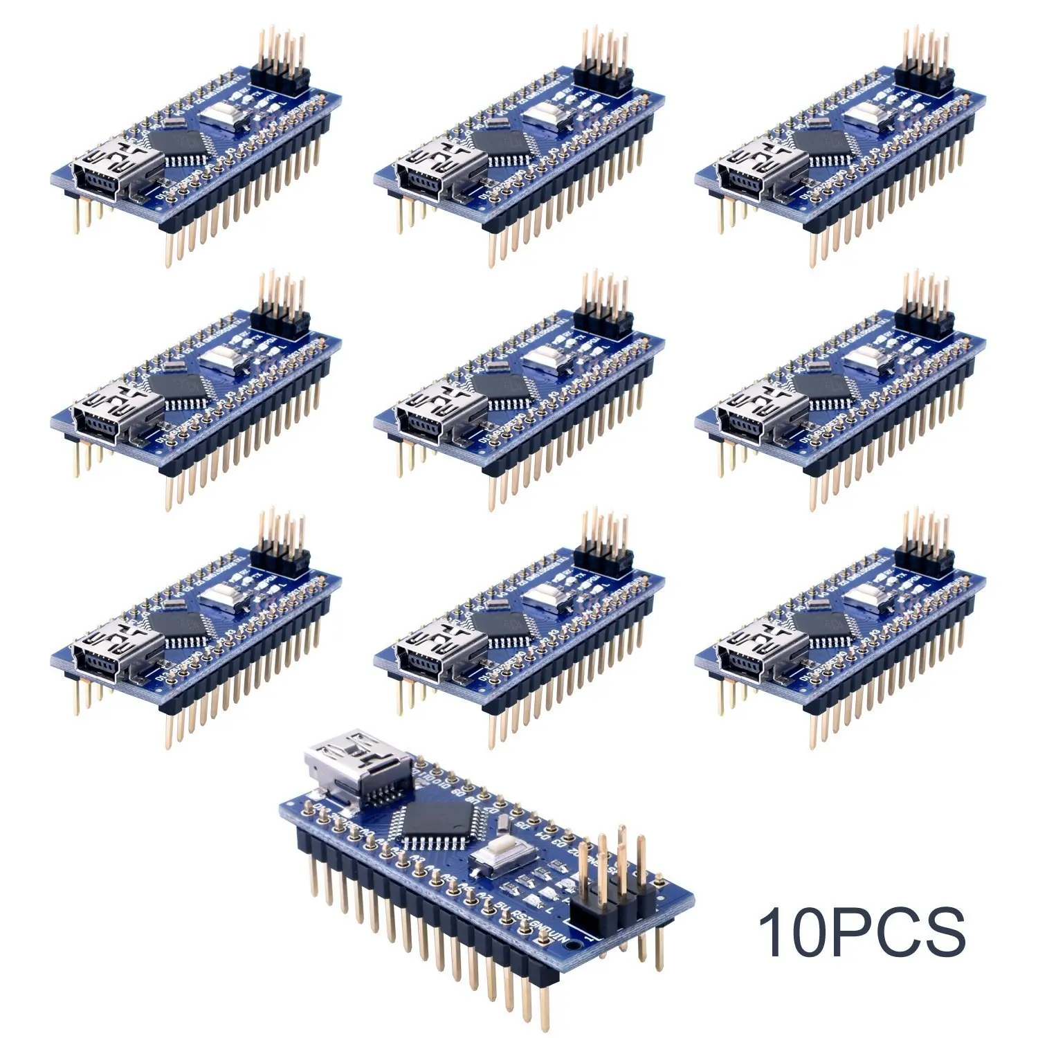 10 шт. плата микроконтроллера Mini Nano V3.0 Atmega328p 5 в 16 м модуль для Arduino|Интегральные