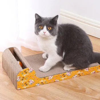 

Pet Dog Cat Kitten Corrugated cat Scratch Board Pad Scratcher Bed Mat Claws Care Interactive Toy For Pet Training Cat toys