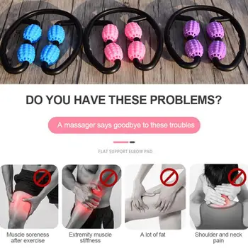 

306° Muscle Roller For Sports&Physical Therapy Recovery Leg Muscle Relaxation Roller Ring-shaped Four-wheel Leg Massager