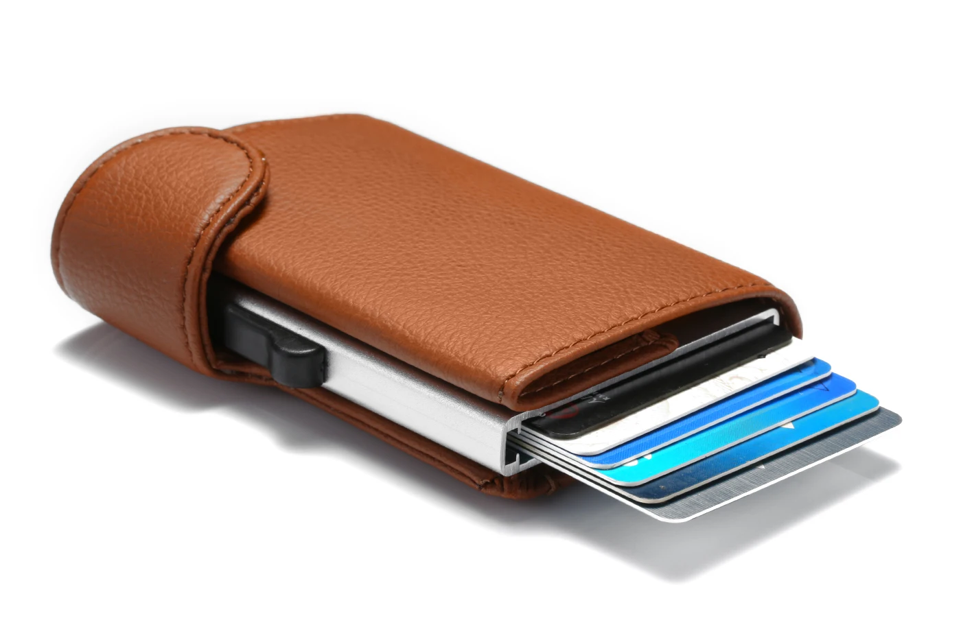 Новинка, RFID держатель для карт, блокирующий металлический кошелек, одна коробка, минималистичный кошелек, алюминиевая посылка для карт, для мужчин, Чехол для карт, для путешествий