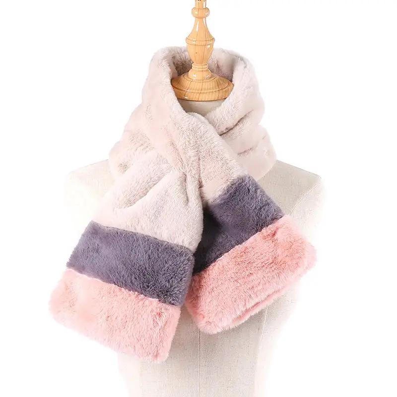 New Faux fox fur collar multicolor shawl collar fur female fashion autumn and winter warm shawl scarves 1pcs