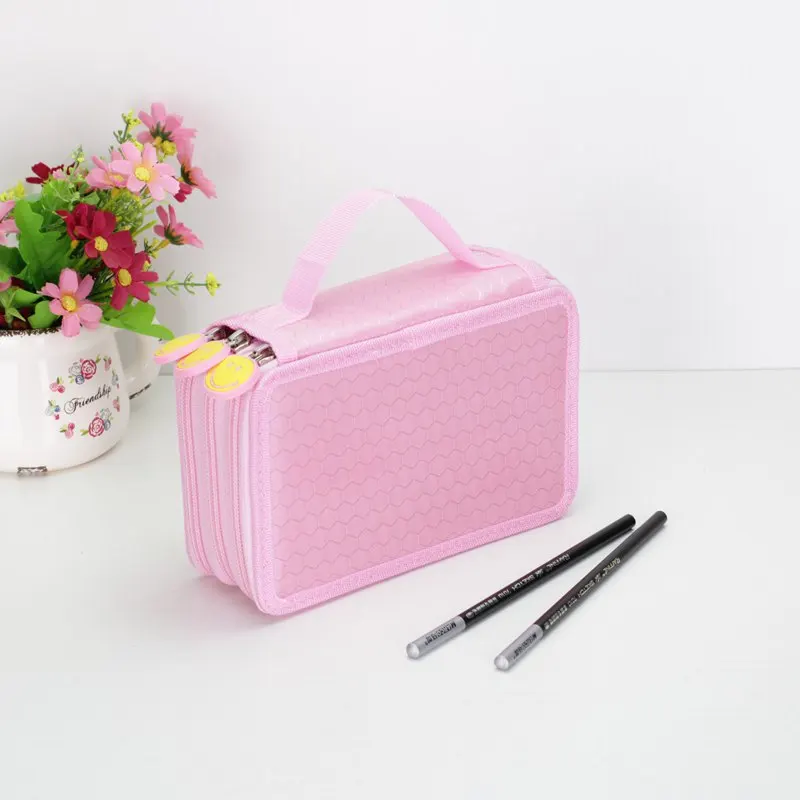 3 Layer 48 Holes Kawaii школьный Карандаш Чехол Большой 36/48/72 Отверстия уголовного для мальчиков и девочек, ручка, большая коробка кейс для хранения картриджей канцелярских принадлежностей Набор Карандаш Чехол - Цвет: 3 Layer 48 Holes