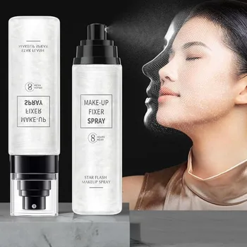 

100ml Quicksand Setting Spray Matte Face Foundation Star Galaxy Lasting Setting Moisturizing Waterproof Oil Control Cosmetic