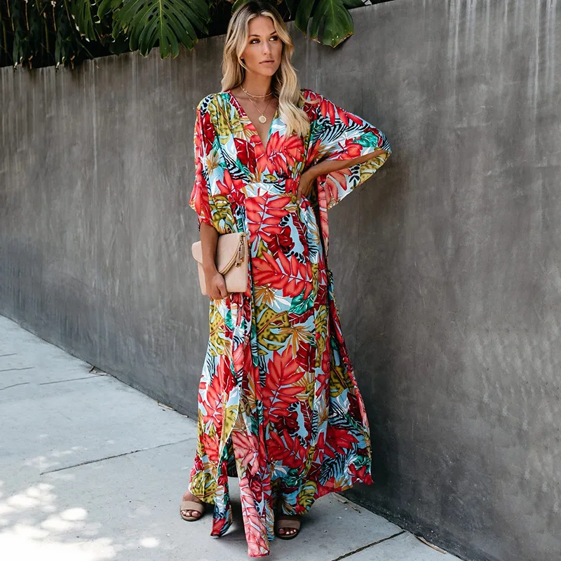 

Swim Summer Beach Dress Bathing Suit Long Cover Up for Women Beachwear Swimwear Cover Ups Dresses for The Beach Coverup 2020