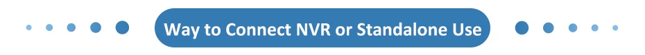 Way to Connect NVR or Standalone Use
