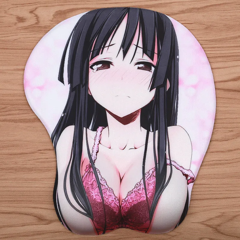 FFFAS 3D коврик для мыши эргономичный сексуальный Oppai Bucky Boob аниме девушка геймер