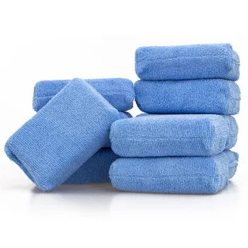 

10PCS/Set Car Cleaning Sponge Pads Polishing Foam Waxing Wax Applicator Polish Washing Pad Car Cleaning Tool care care Blue