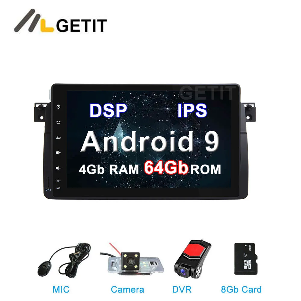 Cheap 64G DSP Android 9.0 Car DVD Stereo Multimedia Radio for BMW E46 M3 with WiFi BT GPS Navigation 0