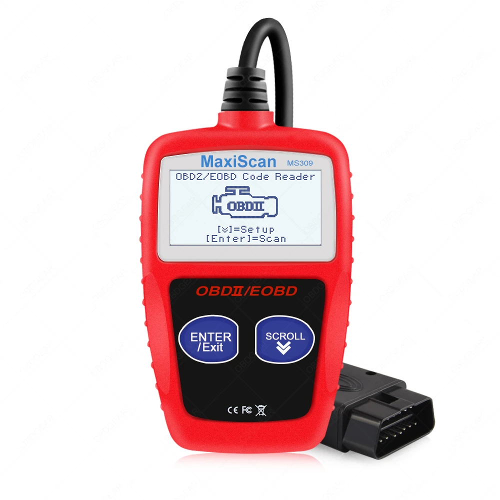 Legjobb Ms309 Obd2 Szkenner Kódolvasó Car Ms 309 Auto Diagnostic Tool Obd 2 Járműmotor Kódolvasó Jobb, Mint Az Elm327 Obd