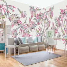 Обои на заказ, фотообои, ручная роспись, современный цветок, Виноградная Роза, панорамный фон, украшение стены, живопись