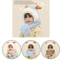 Fashionable Kids Ear Protect Cap Lovely Appearance Smell-less Cartoon Elk Winter Ski Cap  Children Hat    Ear Protect Cap