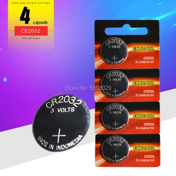 

2020 Promotion Sale 4pcs 3V for Energizer CR2032 CR 2032 Watch Clock Batteries Button Coins Pilas Calculator Lithium Battery