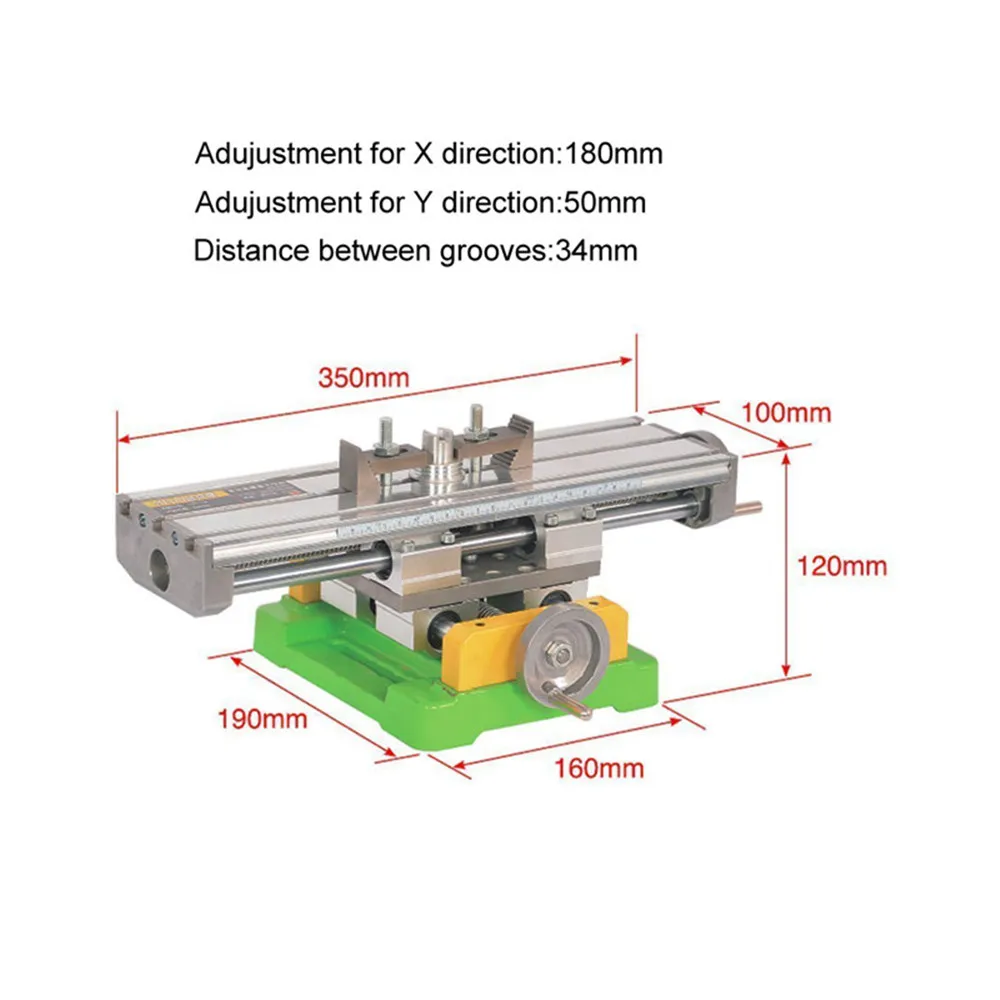 

New Miniature Multifunction Milling Machine Drill Vise Fixture Worktable X Y-axis adjustment Coordinate Table