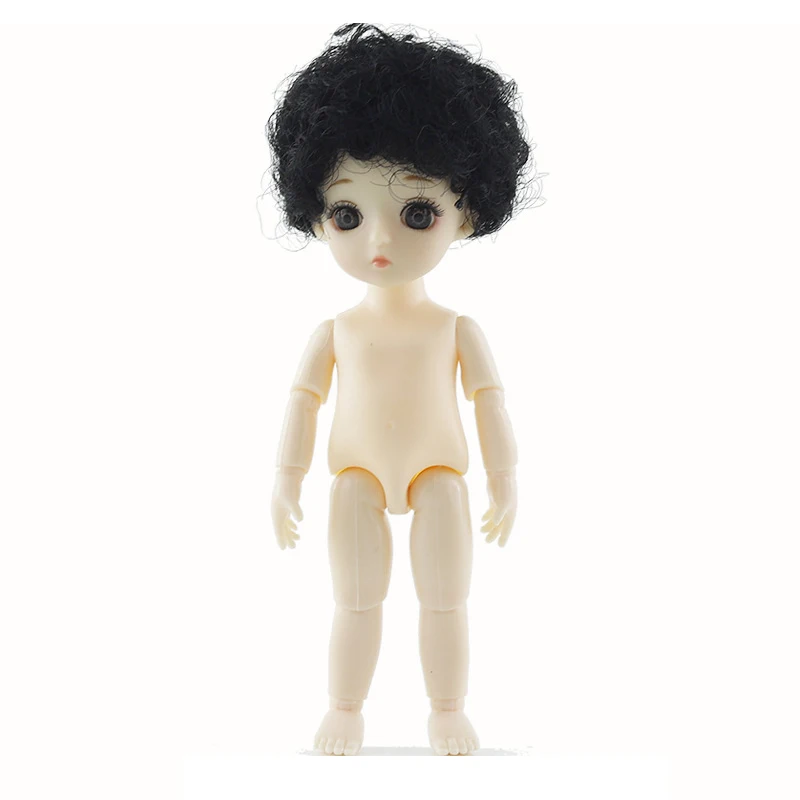 New 13 Movable Jointed Dolls Toys Mini 16cm BJD Baby Girl Boy Doll Naked Nude Body Fashion Dolls Toy for Girls Gift 12