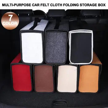 

Portable Auto Car Felt Cloth Foldable Storage Bag Organizer Tidying Container