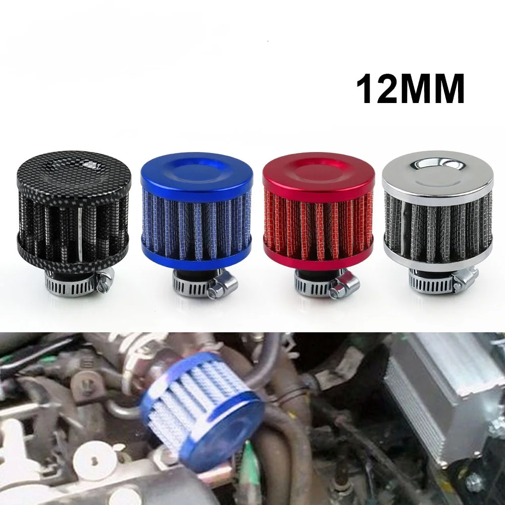 

1PCS Small 12mm Car Air Filter for Motorcycle Cold Air Intake High Flow Crankcase Vent Cover Mini Breather Filters Mushroom Head