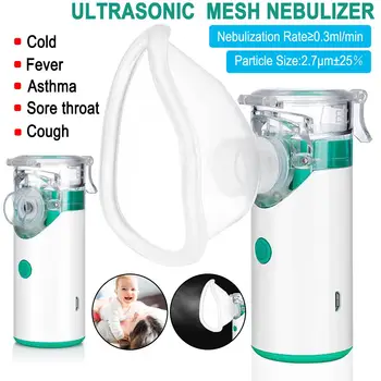 

Home Health Care Ultrasonic Portable Atomizer Mini Nebulizer Children Adults Care Handheld Airway Inhale Humidifier Nebulizer