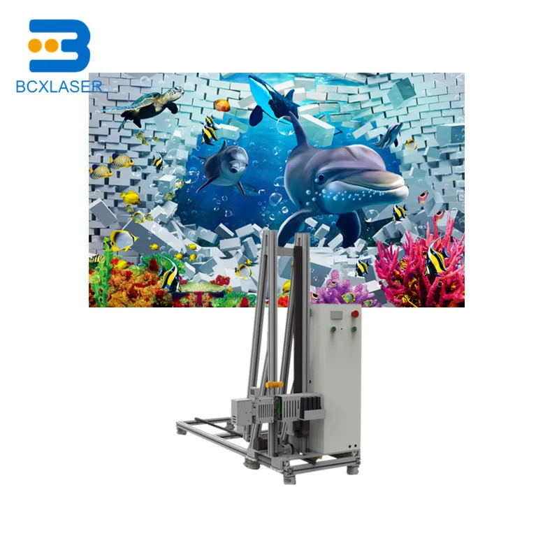  Customized Outdoor Wall Art Inkjet Printer 3D Wall Printing Machine with High Resolution