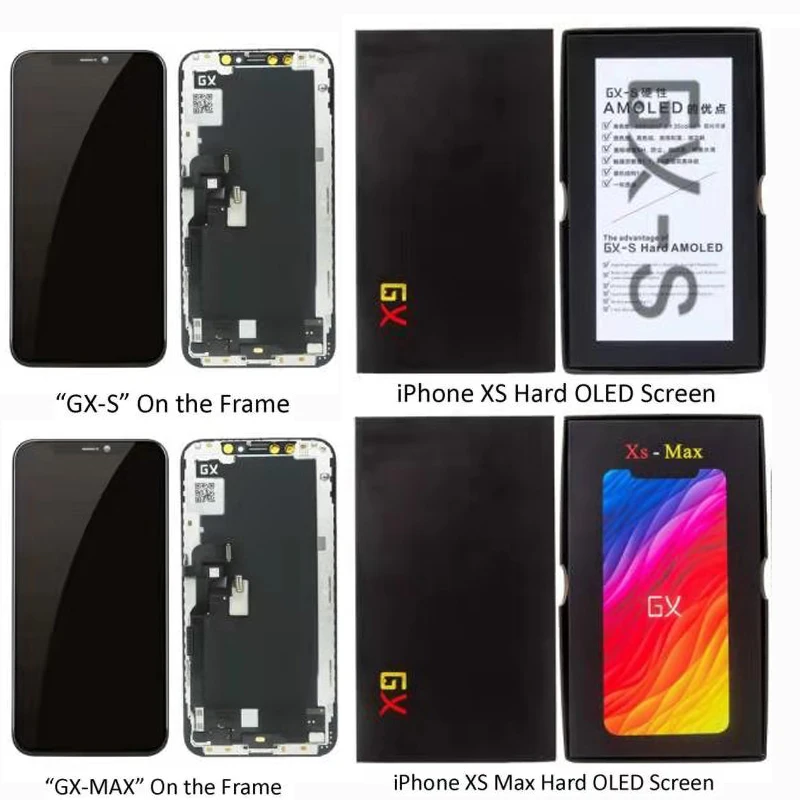 

ЖК-дисплей GX X Xs OLED для iPhone X Xs Max 11Pro, дисплей с сенсорным экраном и дигитайзером в сборе, протестирован, сменный ЖК-дисплей без битых пикселей